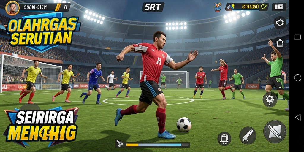 Gameplay seru di 5RT menampilkan aksi olahraga yang menegangkan.