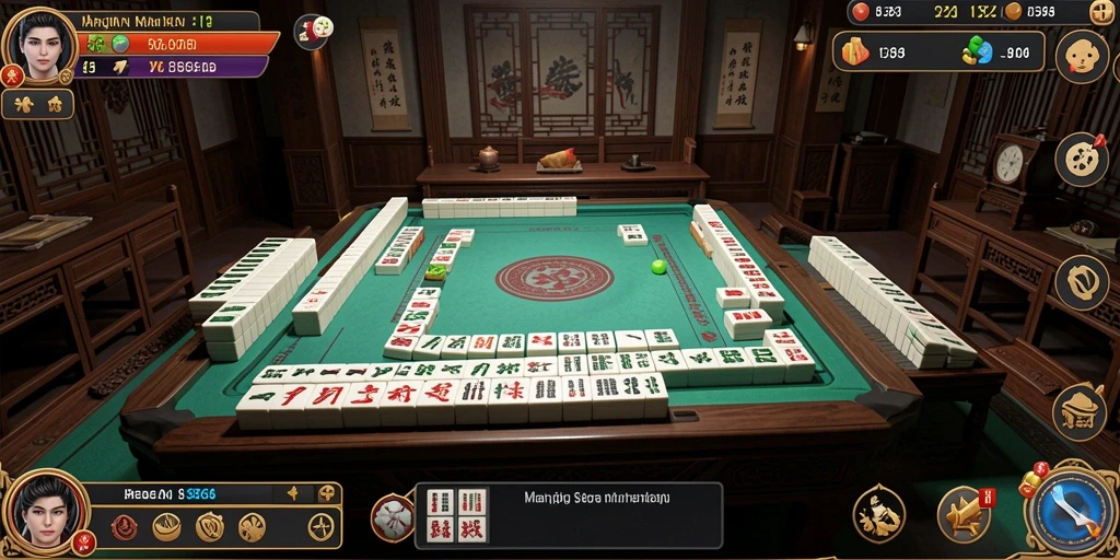 Tangkapan layar dari gameplay <strong>8364</strong> yang menunjukkan keseruan permainan Mahjong.