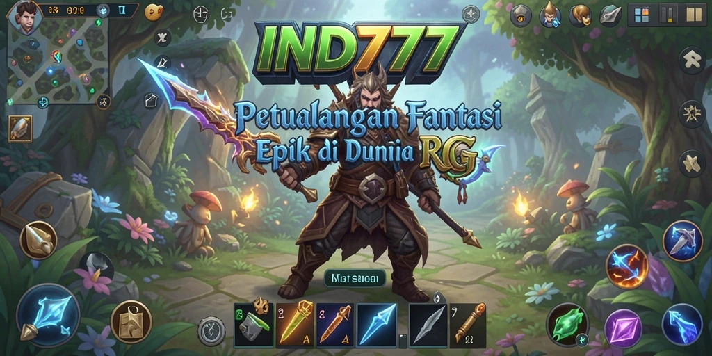 Tangkapan layar menampilkan aksi epik dalam petualangan RPG.