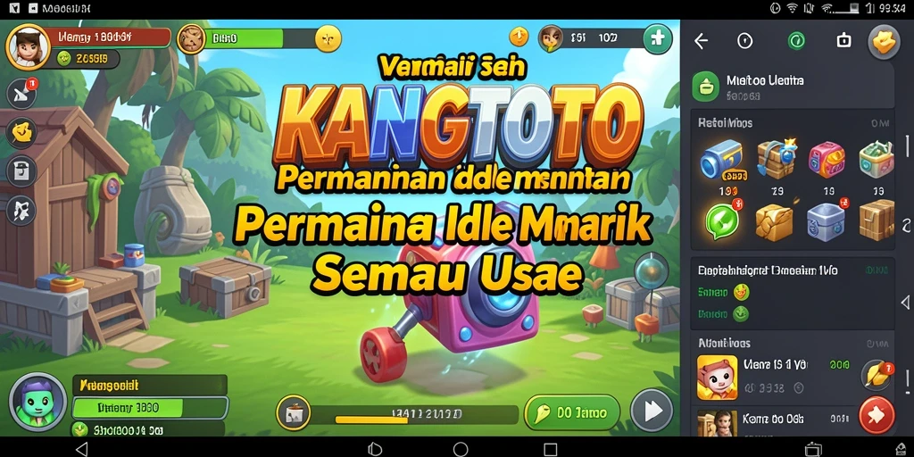 Tampilan menarik dari gameplay KANGTOTO yang penuh aksi Idle.