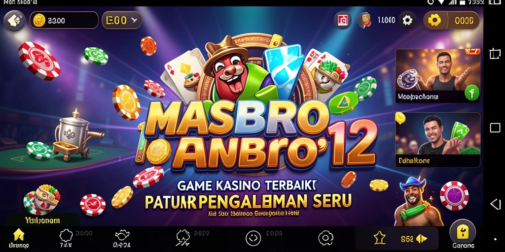 Screenshot dari gameplay seru di MASBRO12 yang menampilkan suasana Kasino.