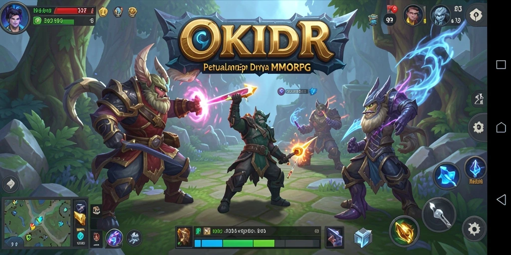 Tangkapan layar yang menampilkan aksi seru dalam gameplay OKIDR.