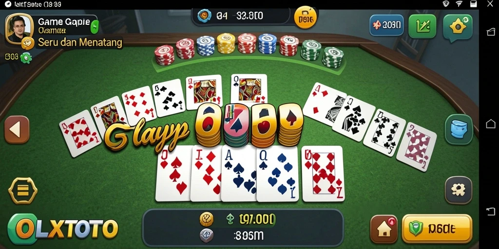 Tampilan gameplay Gaple yang dinamis dan interaktif di OLXTOTO.