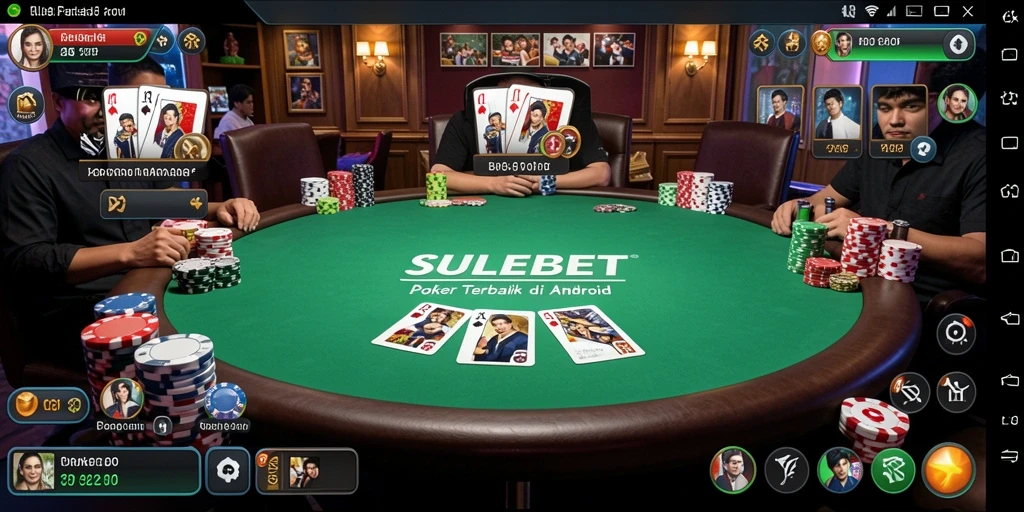 Screenshot dari gameplay SULEBET yang menampilkan aksi seru poker.